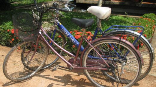 Biking in Siem Reap, Cambodia