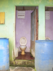 Our chalet restroom facilities on Perhentian Island, Malaysia