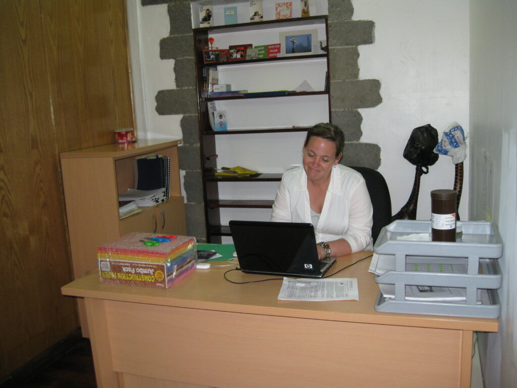 Bethany at the World Concern Offices in Nairobi, Kenya 