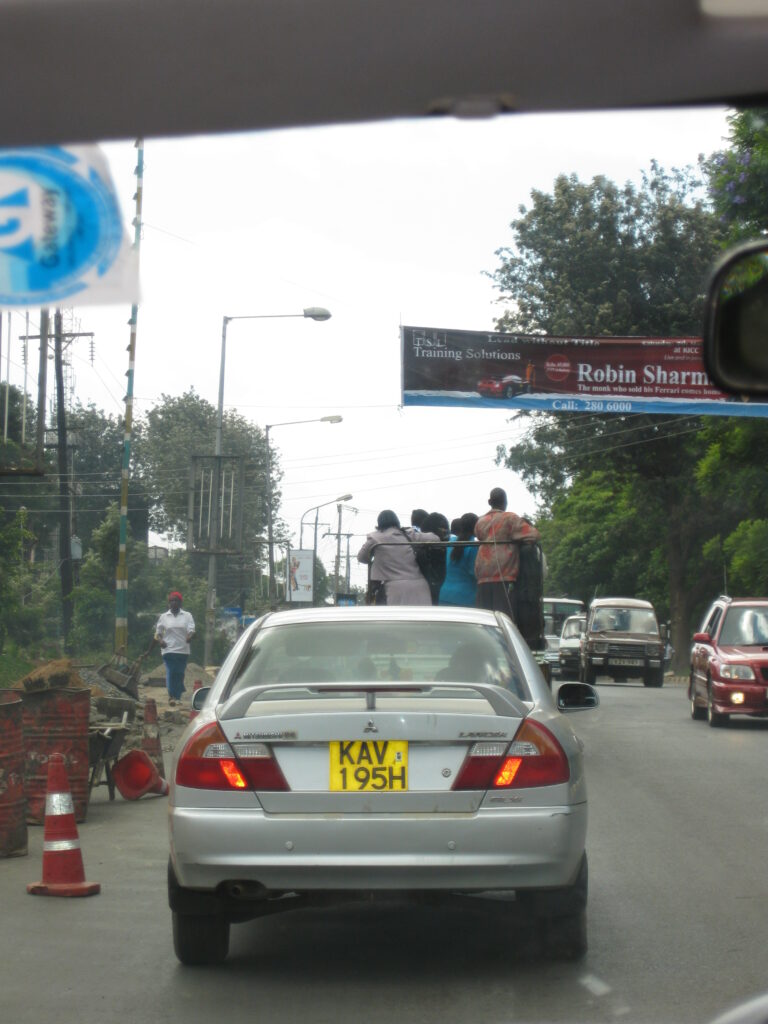 Traffic in Nairobi, Kenya