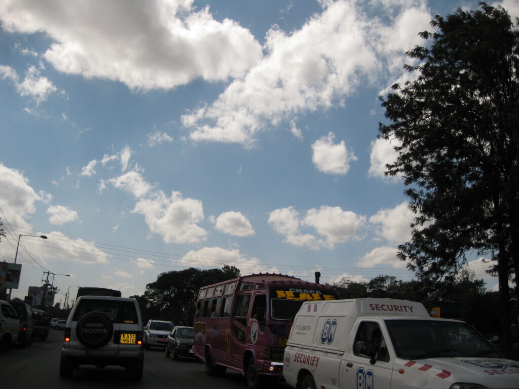 Traffic in Nairobi, Kenya