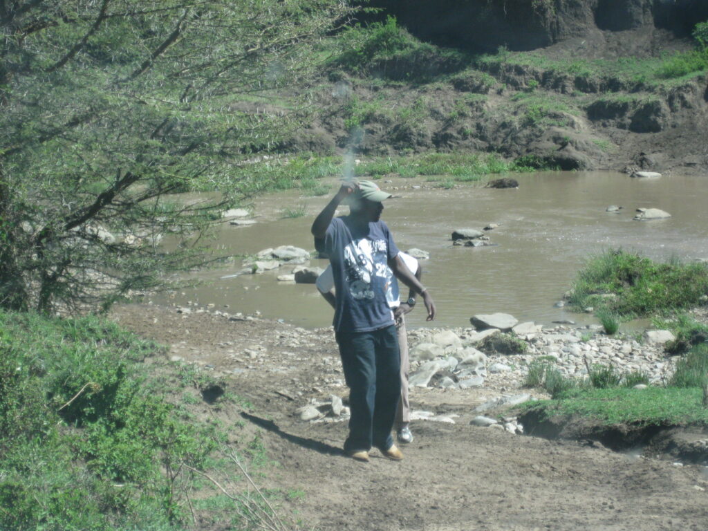 On our way to Talek we have to navigate across this river. It wasn't there the other day. 