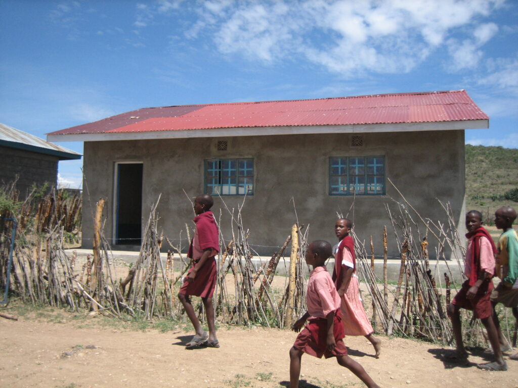 This new library was built by staff and volunteers of World Concern 