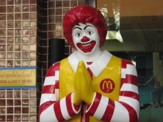 Ronald greets you in Thailand