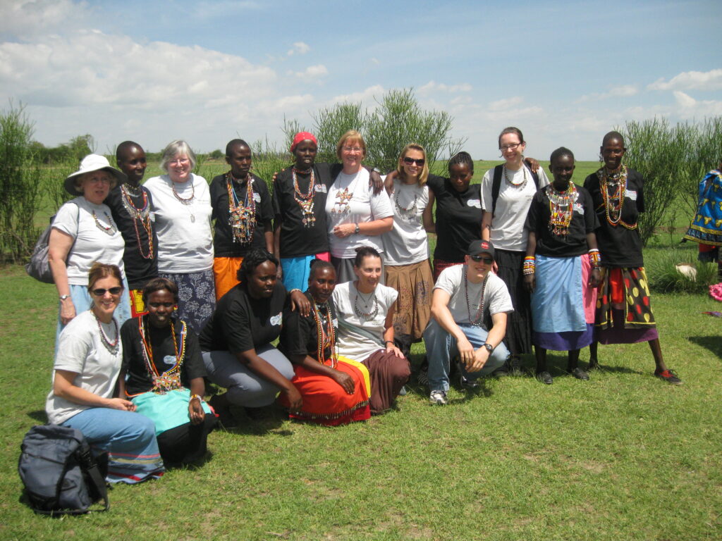 Surprise! Not only did the local volunteers receive an award but each of us received a handmade neckless. 